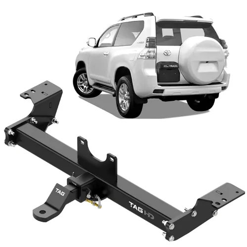 TAG+ Heavy Duty Towbar to suit Toyota Prado 120 & 150 Series 2002-On, Tow Bar With Tow Ball