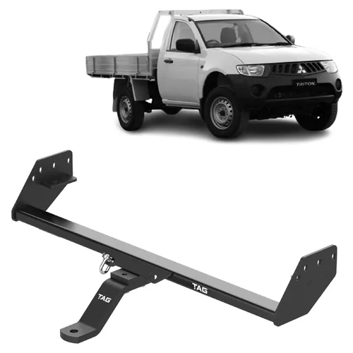 TAG Towbar For Mitsubishi Triton ML MN (ML S/SIDE ONLY) Standard W/OUT Step 2006-04/2015 1200/120KG
