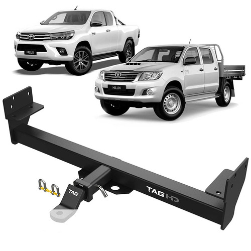 TAG Towbar For Toyota Hilux N70 08/2008-09/2015 W/O Bumper Step, 3500kg/350kg, Tow Bar, Complete With Ball