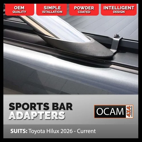 Adapter Brackets for Toyota Hilux 2026 - Current K type to fit OEM Sports Bar