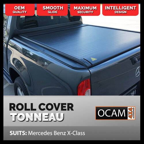 Retractable Tonneau Roll Cover For Mercedes Benz X-Class, Electric Roller Shutter