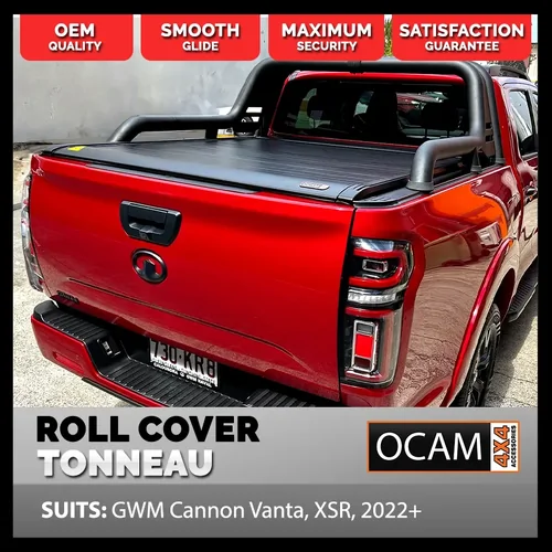 Retractable Tonneau Roll Cover For GWM Cannon Vanta, XSR, 2022+ Electric Roller Shutter