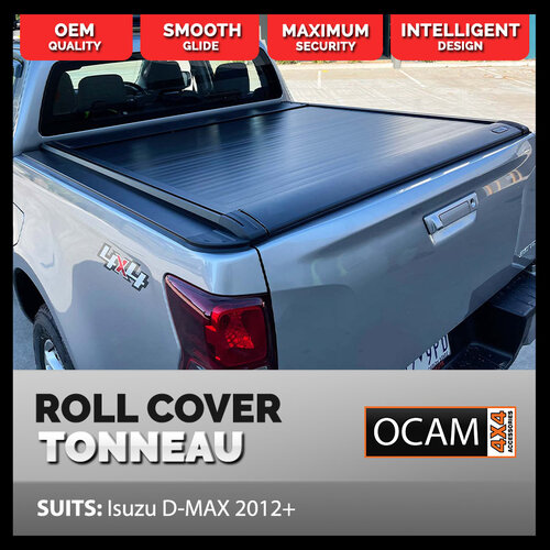 Retractable Tonneau Roll Cover For Isuzu D-MAX, 2012-21, Dual Cab, DMAX Electric Roller Shutter