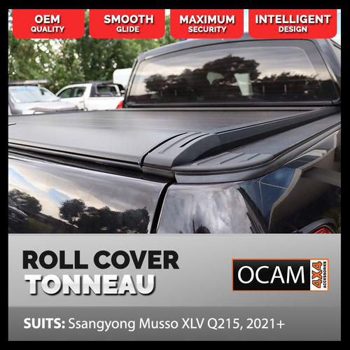 Retractable Tonneau Electric Roll Cover For Ssangyong Musso XLV Q215, 2021-2023, Dual Cab, Electric Roller Shutter