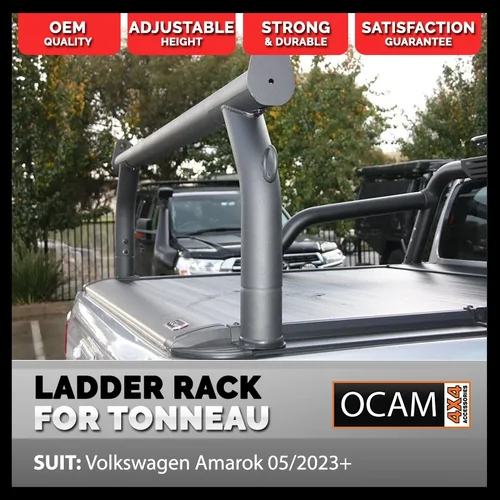 Adjustable Ladder Rack (1) for Tonneau Roller Covers, Suits: D-MAX, BT-50, Ranger, NP300, X-Class, Hilux