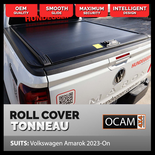 Retractable Manual Tonneau Cover Roller Shutter for Volkswagen Amarok 05/2023+ Dual Cab