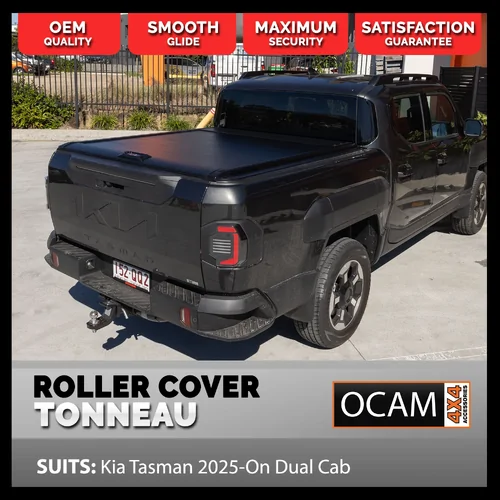 Retractable Manual Tonneau Cover Roller Shutter for Kia Tasman 2025-On Dual Cab
