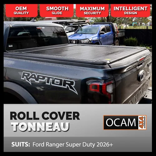 Retractable GEN2 Electric Tonneau Cover Roller Shutter For Ford Ranger Super Duty 2026 - Current, Dual Cab