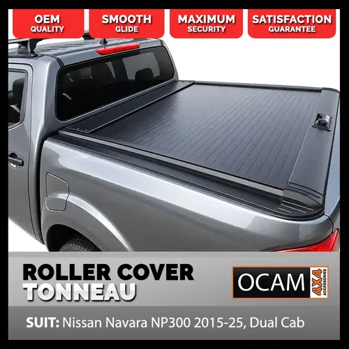 Nissan Navara D23 NP300, 2015-2025, Retractable Tonneau Cover – Manual Roller, CMM