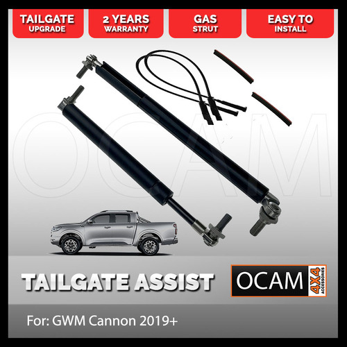 OCAM Tailgate Assist Strut Kit for GWM Cannon 2019-Current, Easy-Up & Slow-Down