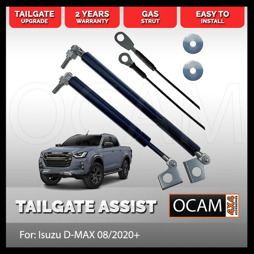 OCAM Tailgate Assist Strut Kit for Isuzu D-MAX 08/2020-Current, Easy-Up & Slow-Down