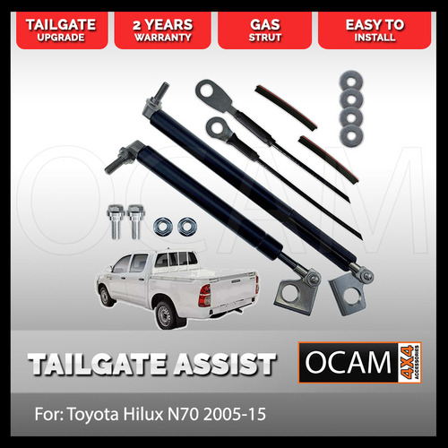 OCAM Tailgate Assist Strut Kit for Toyota Hilux N70 2005-15, Easy-Up & Slow-Down