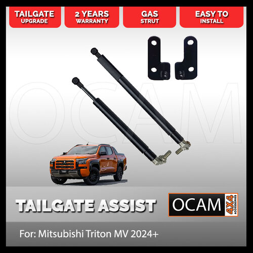 OCAM Tailgate Assist Strut Kit for Nissan Navara D27 2026 - Current, Easy-Up & Slow-Down