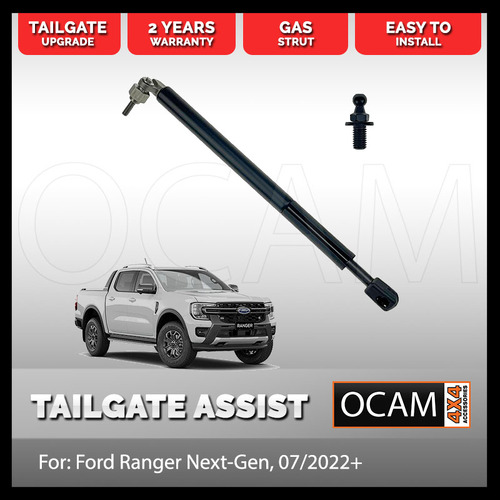 OCAM Tailgate Assist Strut Kit (Easy-Up) for Ford Ranger Next-Gen 07/2022+