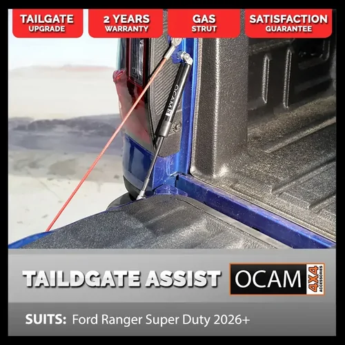 OCAM Tailgate Assist Strut Kit (Slow Down) for Ford Ranger Super Duty 2026 - Current
