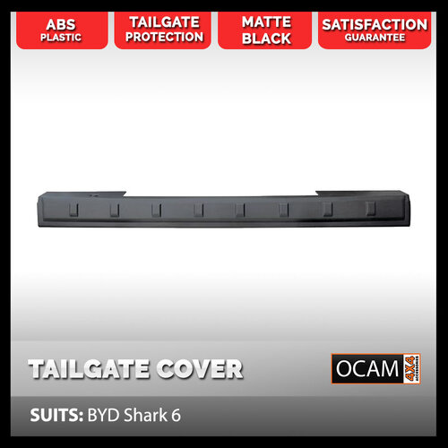 Tailgate Cap Protection Cover for BYD Shark 6 2024-On, Black