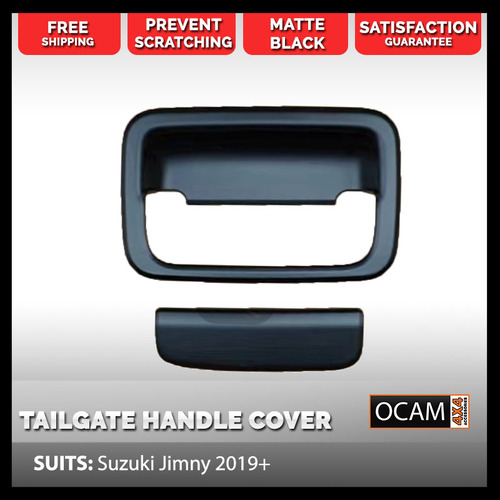 Tailgate Handle Cover For Suzuki Jimny JB74 2019+ Matt Black, Rear Door