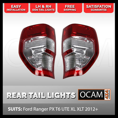 Rear Tail Lights LH RH Side For Ford Ranger PX PXMKII PXMKIII 2011-06/2022 T6 UTE XL XLT 4X4 4WD