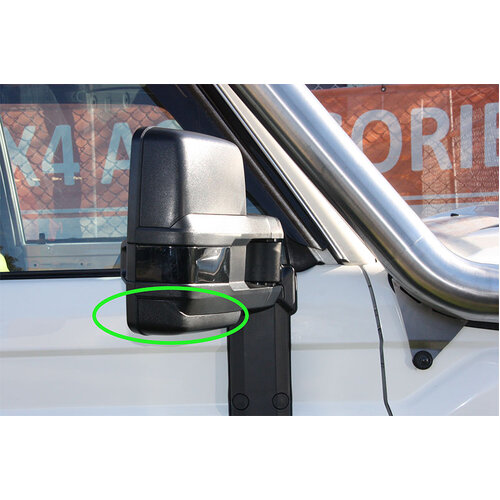 Replacement Back Cover for OCAM TM2 Towing Mirrors Driver Side-Bottom Piece Black