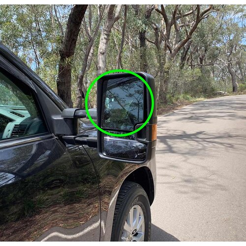 Replacement Glass for OCAM TM2 Towing Mirrors Driver Side-Top Piece