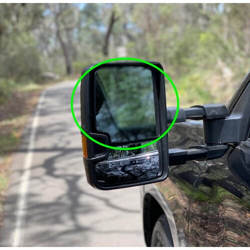 Replacement Glass for OCAM TM2 Towing Mirrors Heated Passenger's Side - Top Piece