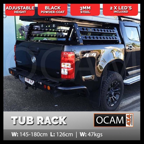 Steel Tub Rack for Utes - Universal Fit, All Models, Adjustable 