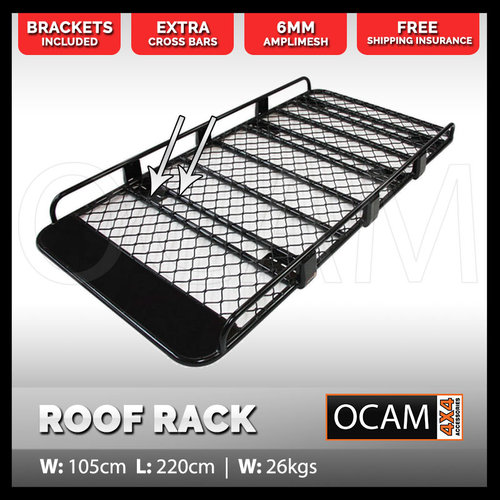 OCAM Aluminium Tradesman Roof Rack For Toyota Landcruiser Prado 120 Series Alloy