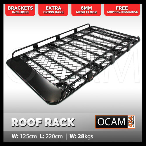 Aluminium Tradesman Roof Rack for Mitsubishi Delica Full Length Alloy, With 15cm Brackets