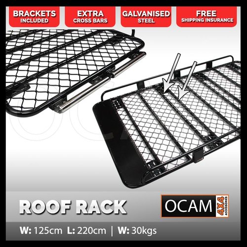 OCAM Aluminium Tradesman Roof Rack for Pajero Patrol Landcruiser With Rollers