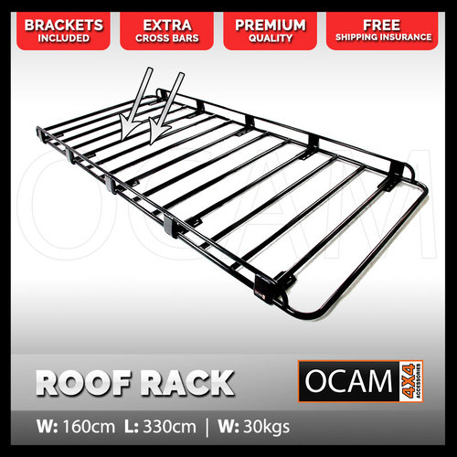 OCAM Aluminium Tradesman Roof Rack For Ford Transit VH 2001-16 Low/Mid Roof 3.3x1.6m