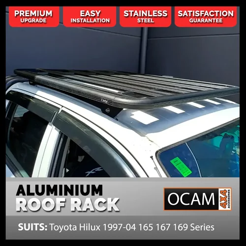 OCAM CMM V1 Aluminium Platform Flat Roof Rack for Toyota Hilux 1997-04 165 167 169 Series