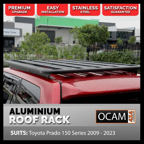 OCAM CMM V1 Aluminium Platform Flat Roof Rack for  Toyota Prado 150 Series 2009 - 2023 3/4 1800x1250mm