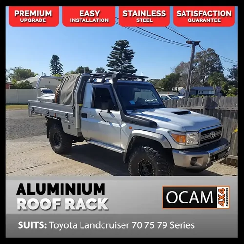 Aluminium Flat Roof Rack For Toyota Landcruiser 70 75 79 Series 850x1425mm