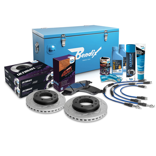 Bendix Ultimate 4WD Brake Upgrade Kit Suits Ford Everest UA II 2018-2020 OE Height U4WD-BUK20
