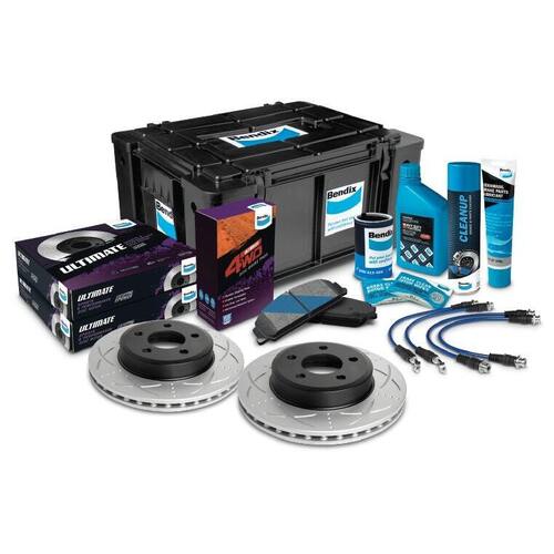 Bendix Ultimate 4WD REAR Brake Upgrade Kit Suits Nissan Patrol Y61 12/1997-06/2007 Non ABS