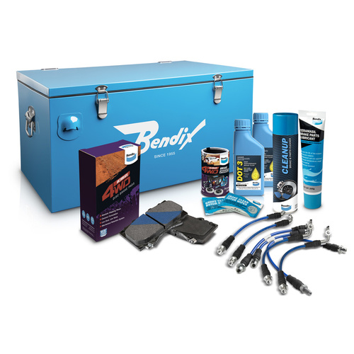 Bendix Ultimate 4WD Brake Upgrade Kit FRONT Suits Toyota Landcruiser VDJ76, 78, 79 Series, 08/2014-08/2016; ABS, NO VSC, OE Height,