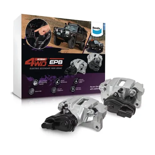 Bendix Ultimate Electric Secondary Park Brake with ULT4WD Rotor for Toyota LandCruiser J7 JL7 Series 1990-On