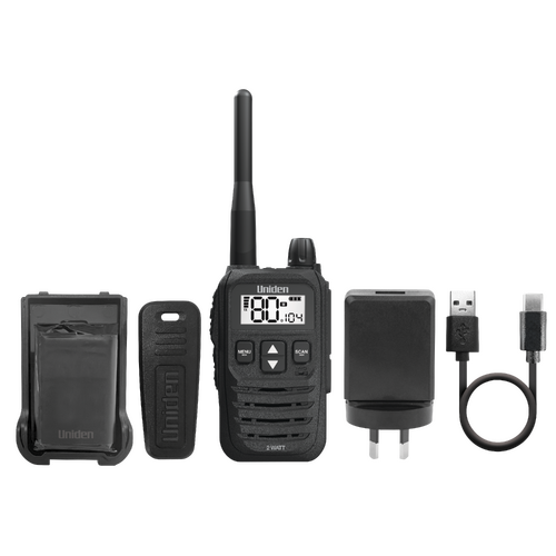 Uniden 80 Channels 2 Watt UHF Handheld Radio UH825