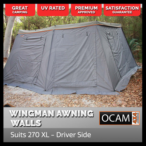 OCAM Wingman 270 XL Awning Walls / Tent - Driver Side