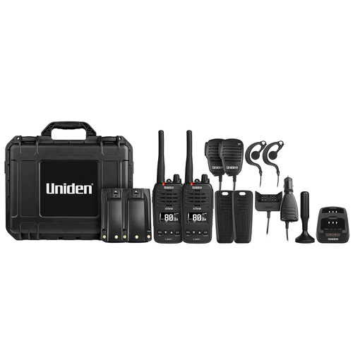 Uniden 5 Watt Waterproof Smart UHF Handheld Radio w/ Large OLED  XTRAK50-2TP